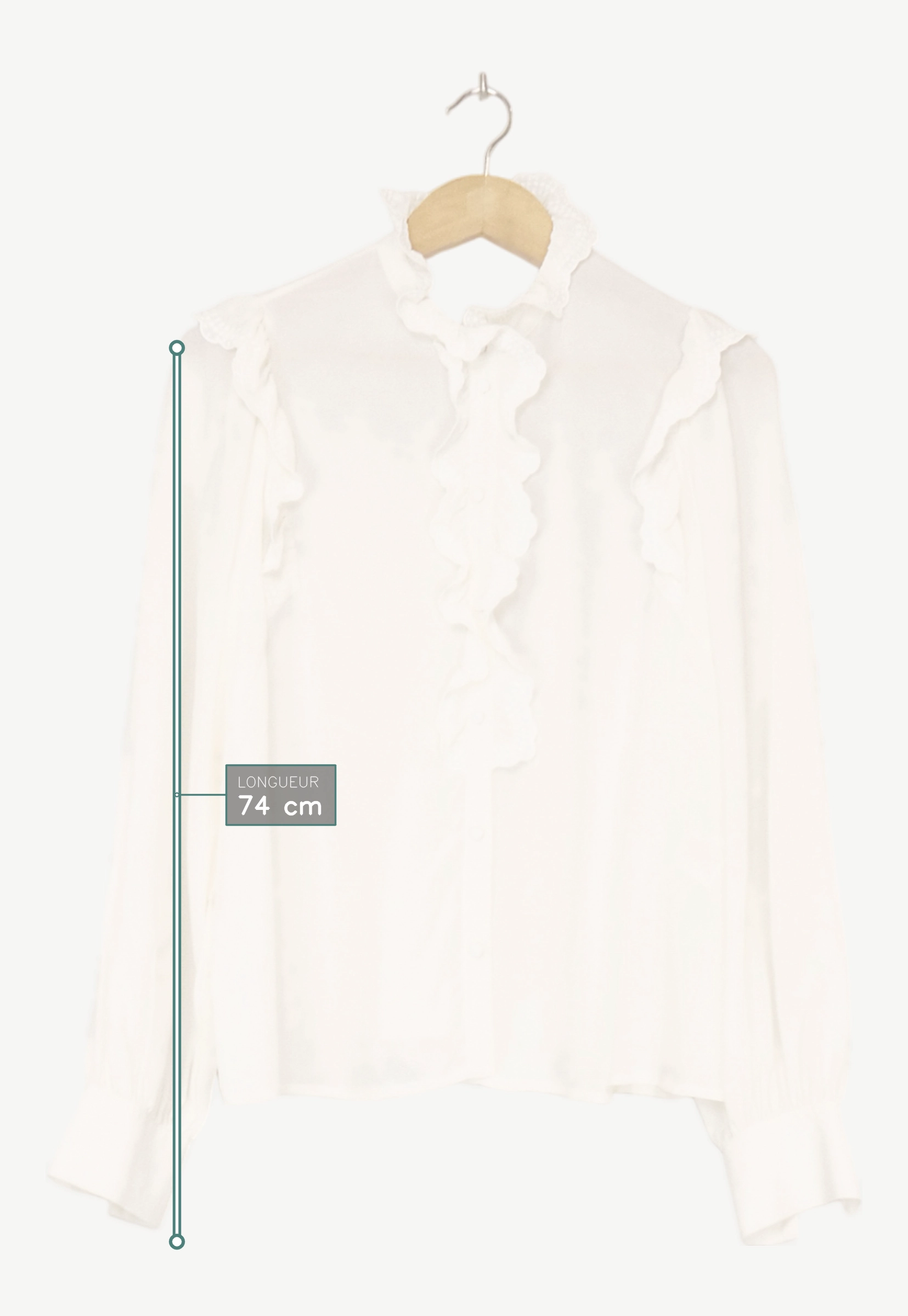 Hauts blanc - Sézane - Femme 38 - Seconde Main - Image 4