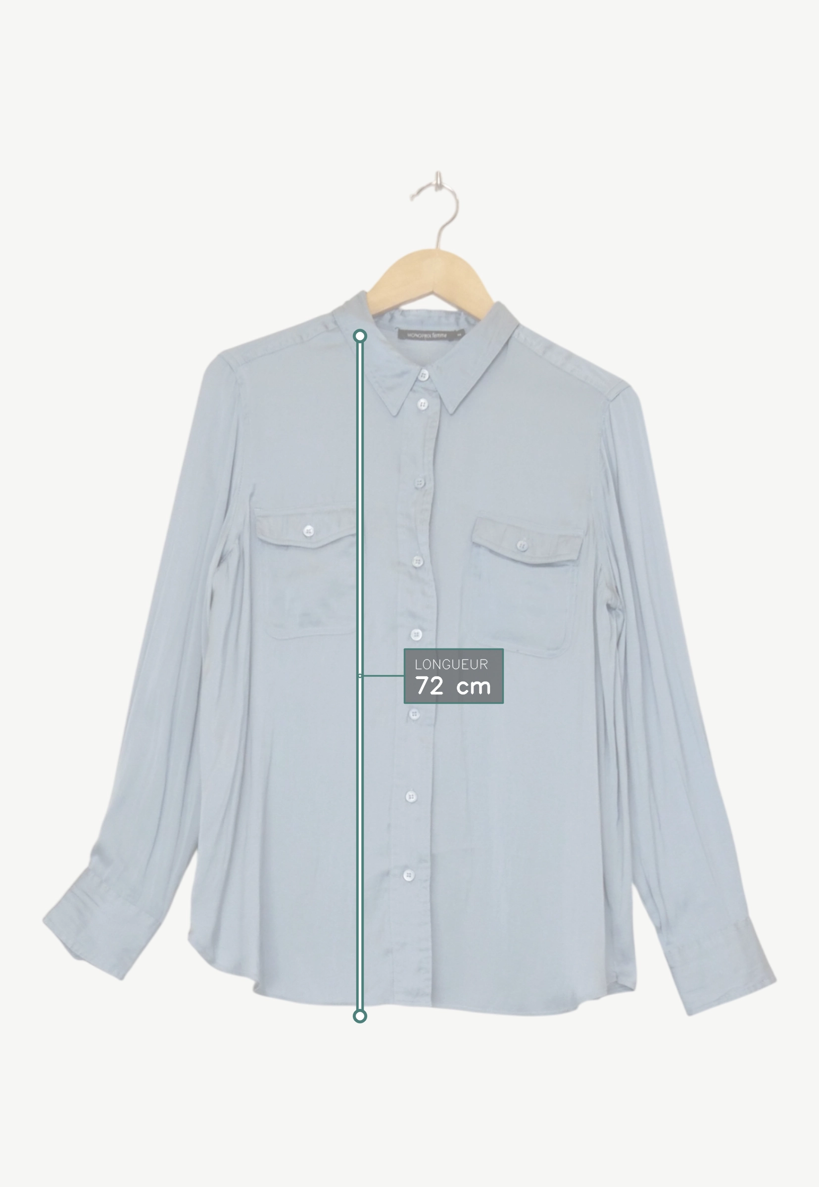 Hauts bleu clair - Monoprix - Femme 44 - Seconde Main - Image 5