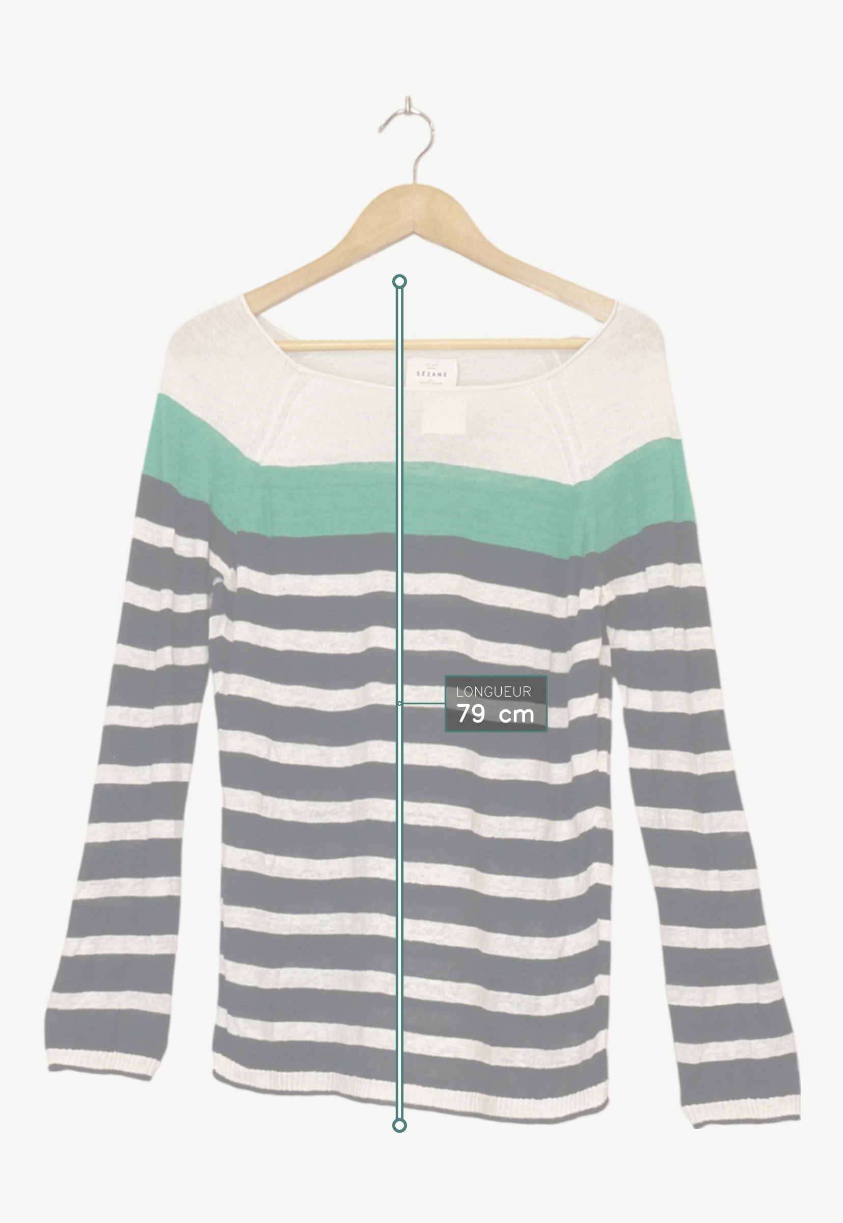 Pulls & Gilets blanc - Sézane - Femme 38 - Seconde Main - Image 5