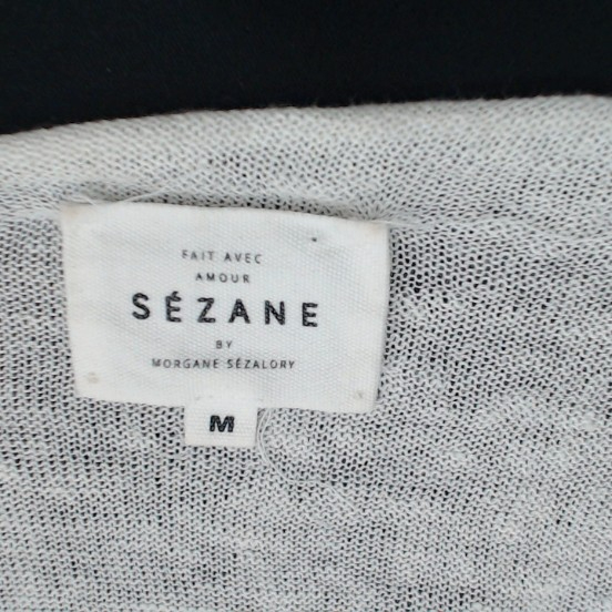 Pulls & Gilets blanc - Sézane - Femme 38 - Seconde Main - Image 4