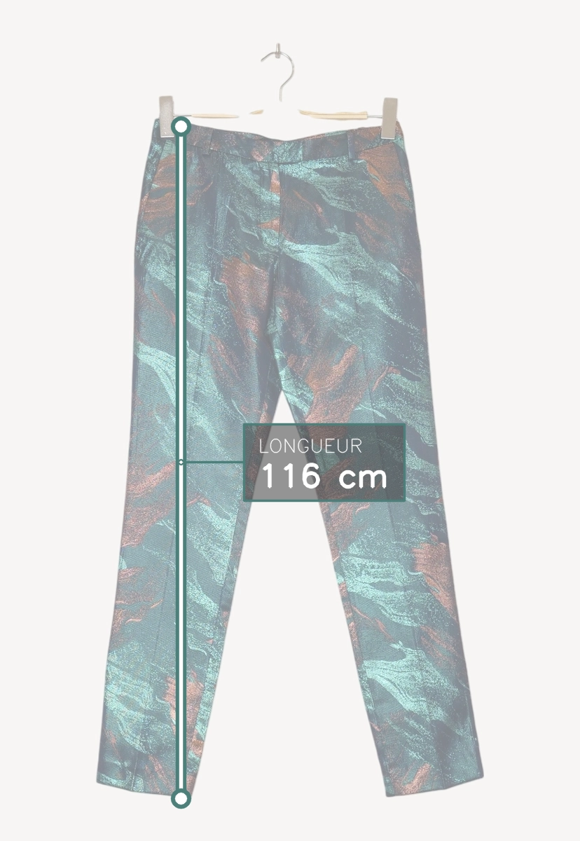 Pantalons multicolore - Maje - Femme 36 - Seconde Main - Image 5