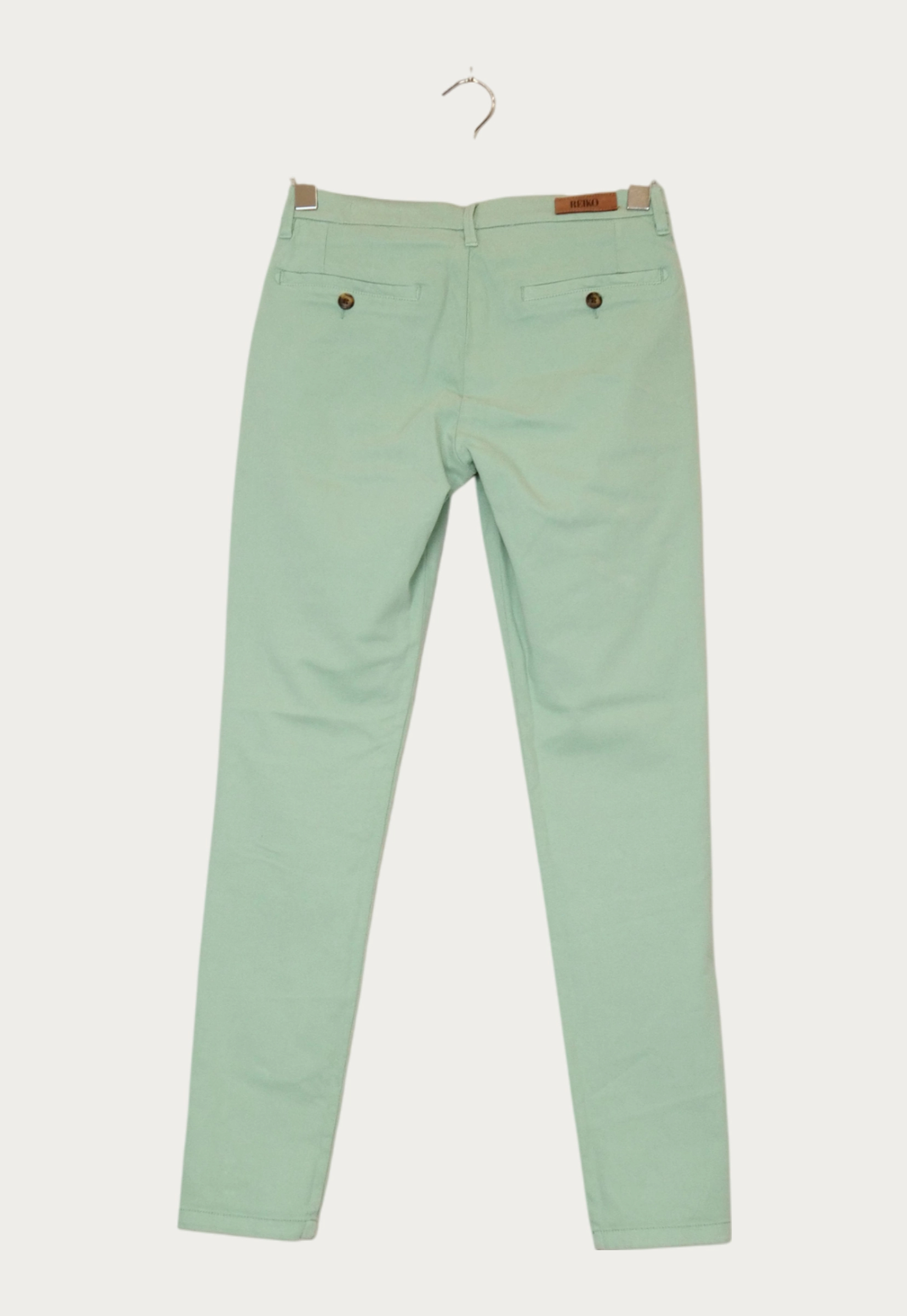 Pantalons vert - Reiko - Femme 36 - Seconde Main - Image 3