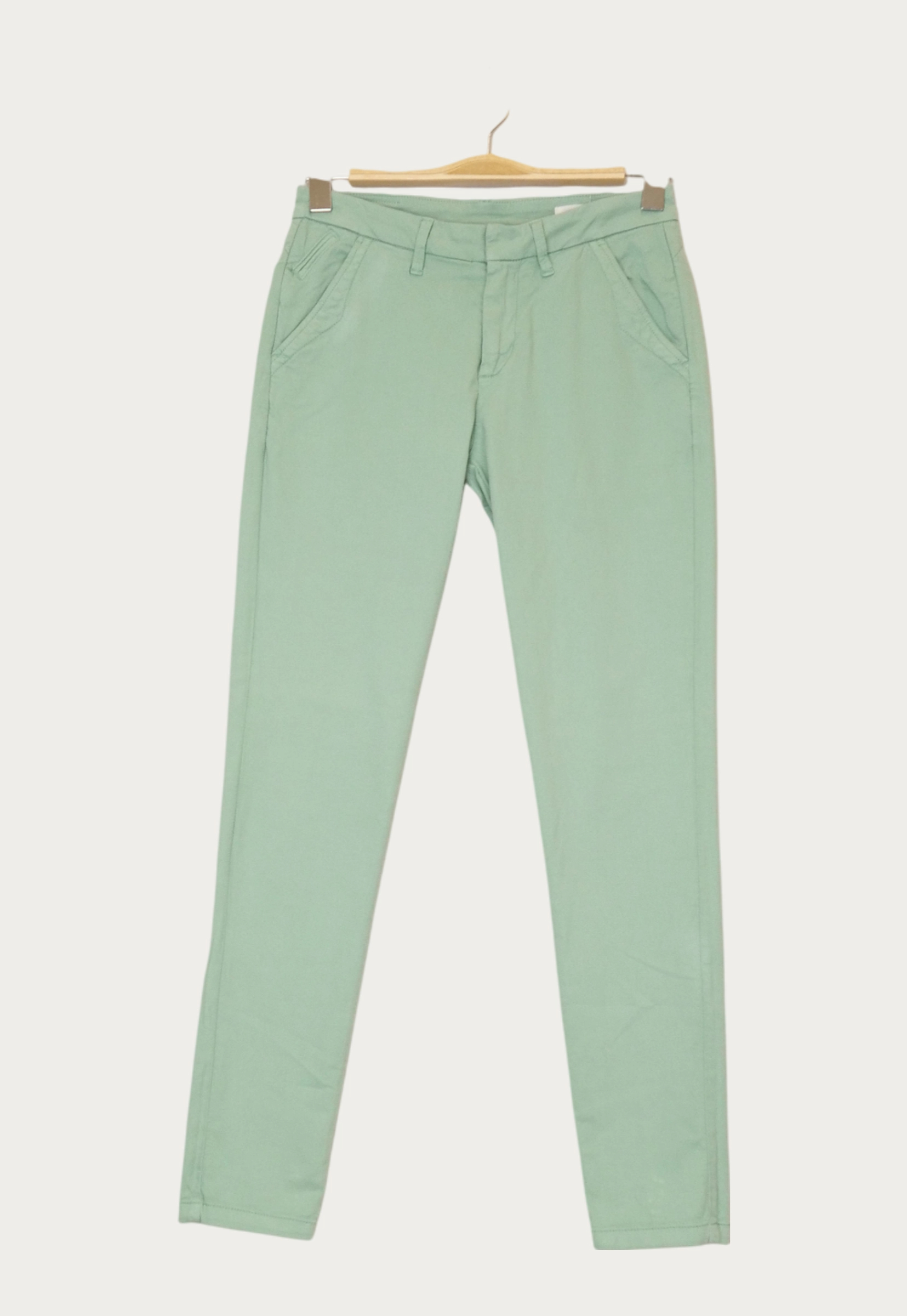 Pantalons vert - Reiko - Femme 36 - Seconde Main - Image 2