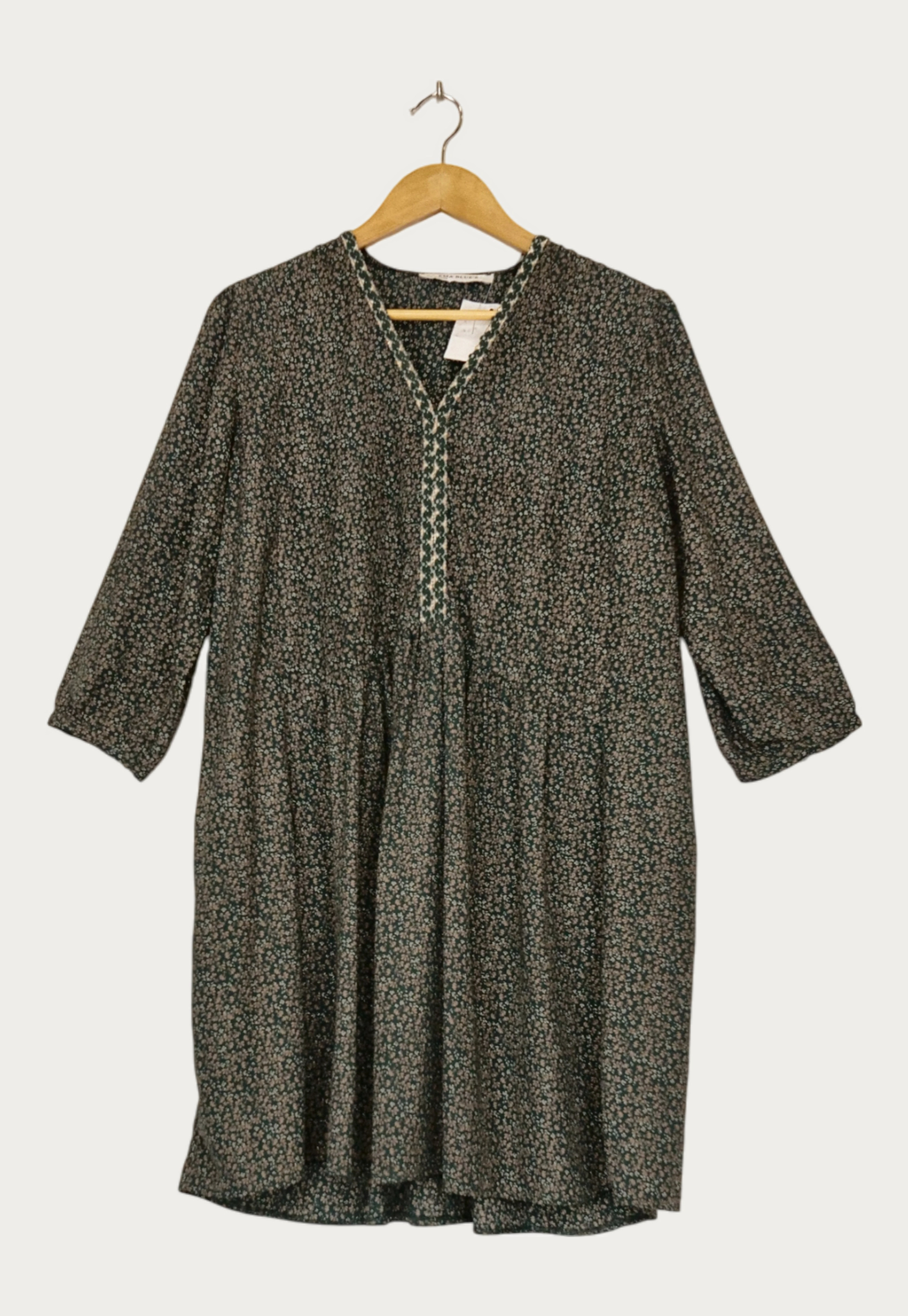 Robes kaki - Ema Blue's - Femme 40 - Seconde Main - Image 2