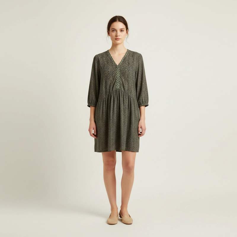 Robes kaki - Ema Blue's - Femme 40 - Seconde Main