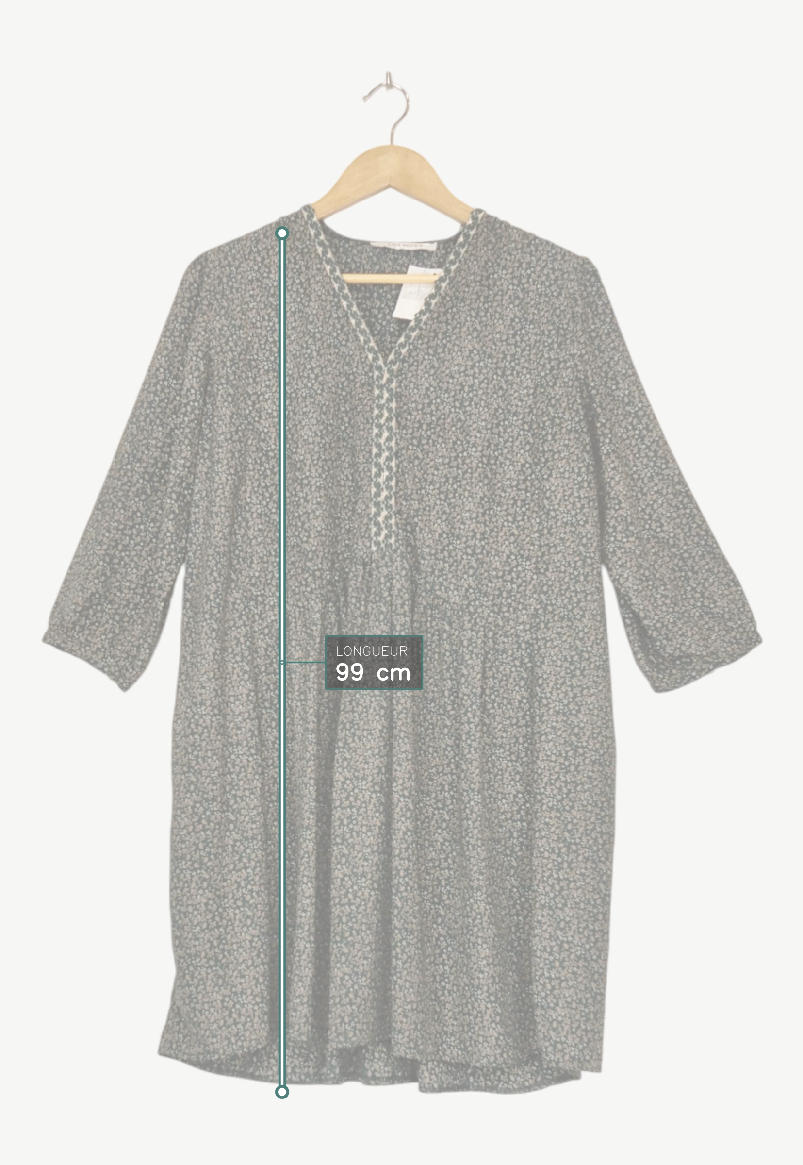 Robes kaki - Ema Blue's - Femme 40 - Seconde Main - Image 5