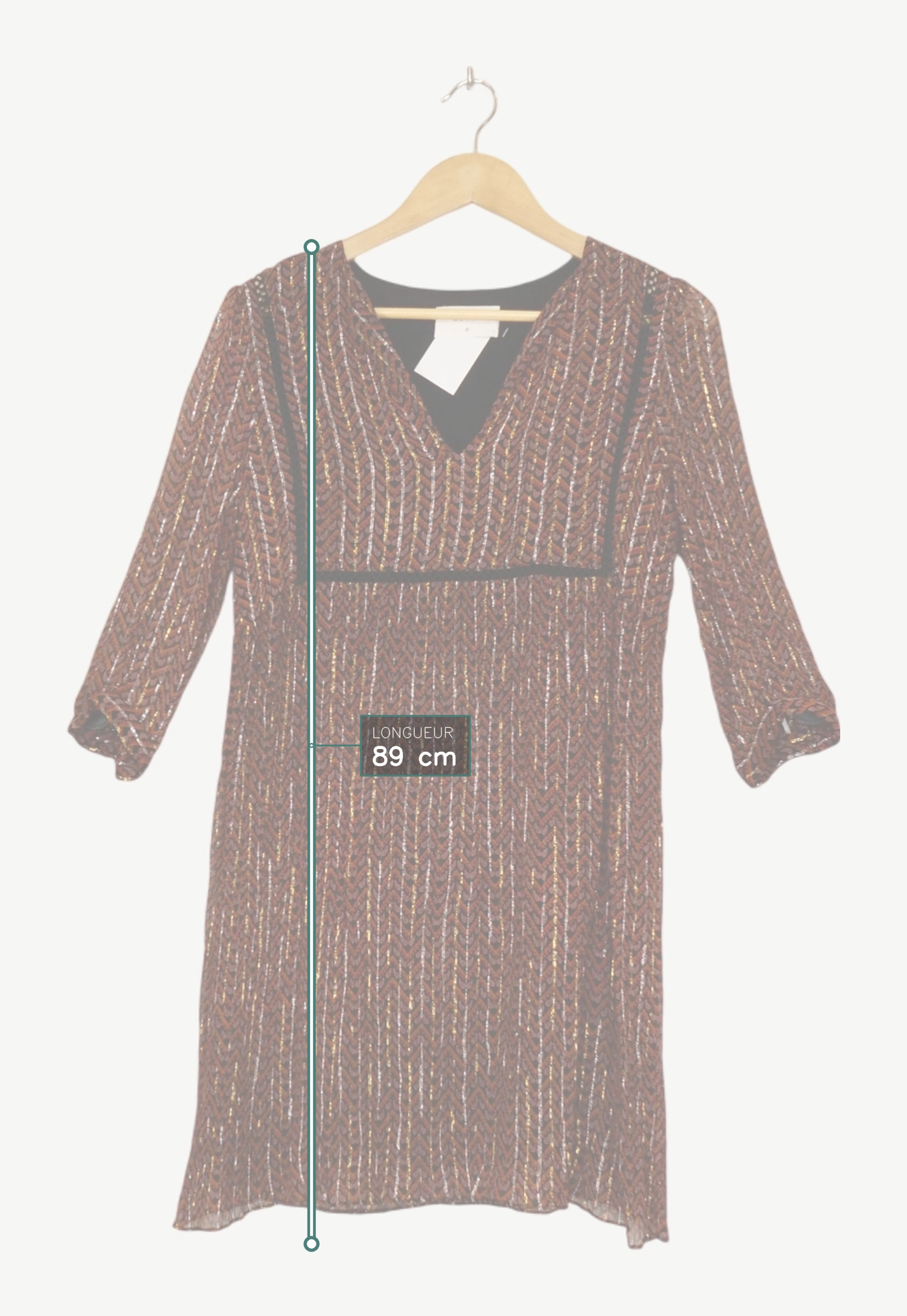 Robes marron - Bash - Femme 34 - Seconde Main - Image 4