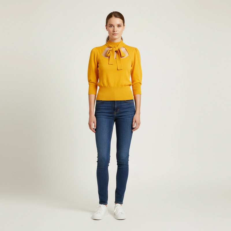 Hauts jaune - Sous les jupettes - Femme 38 - Seconde Main