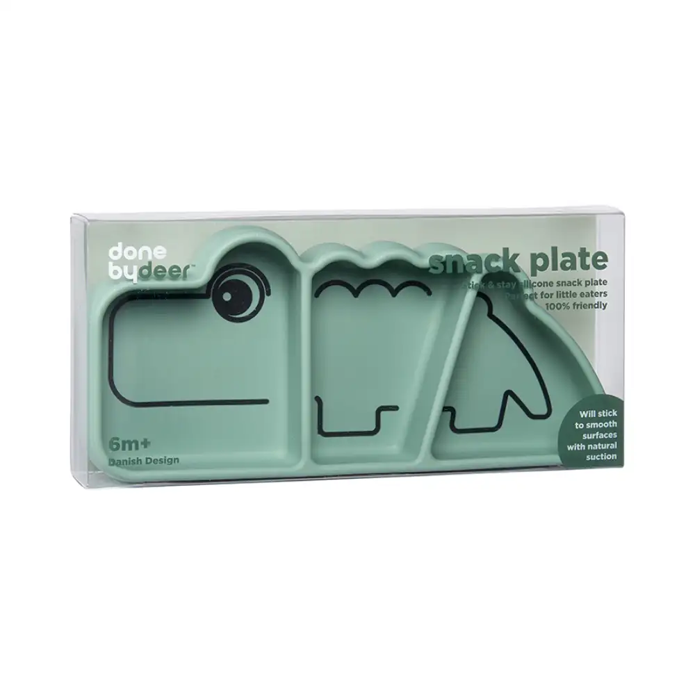 Assiette silicone avec ventouse Croco Vert - Image 3