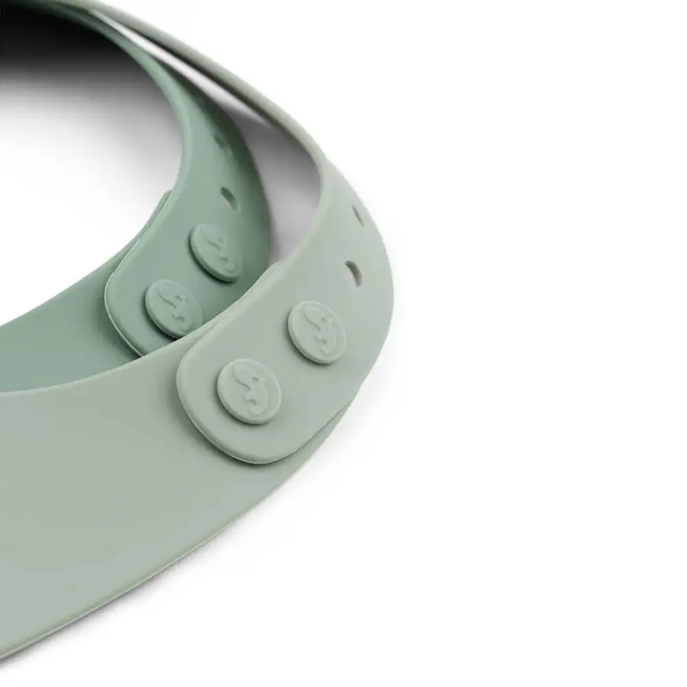 Bavoir silicone lot de 2 Croco Vert  - Image 3