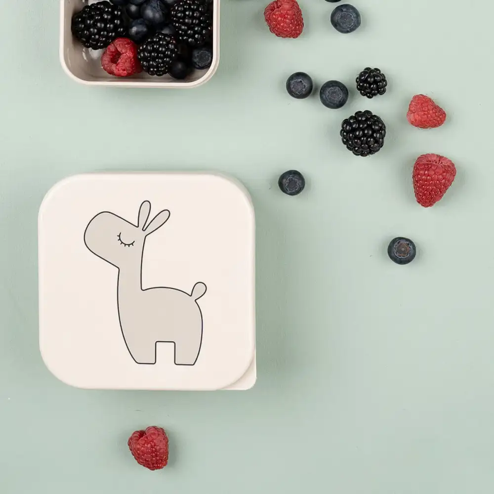 Boîte à goûter lot de 3 Lalee Sable mixte  - Image 5