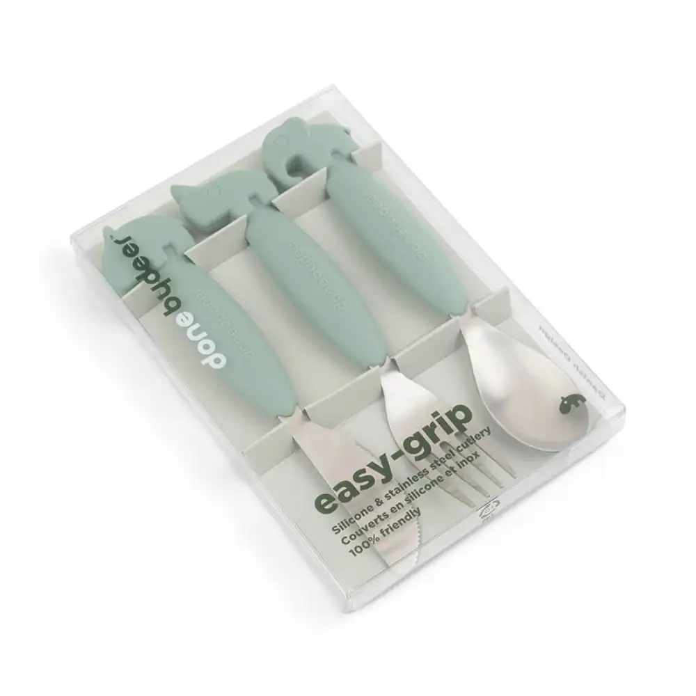 Couverts set de 3 Easy-grip Deer friends Vert  - Image 3