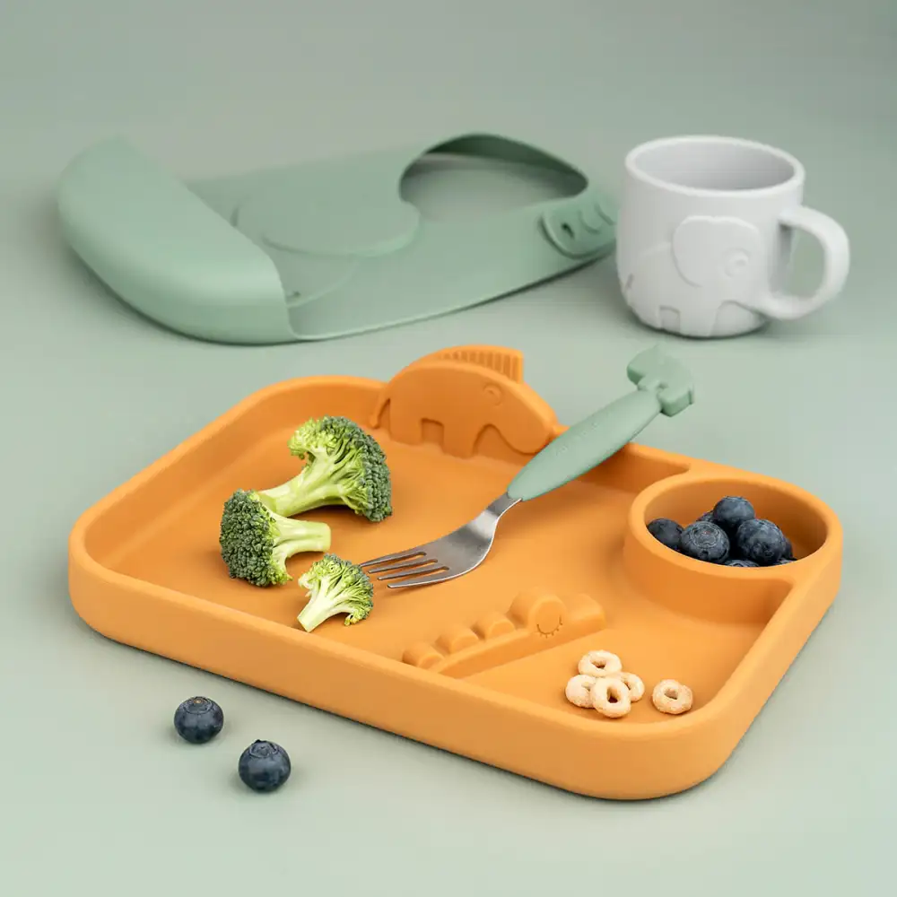 Couverts set de 3 Easy-grip Deer friends Vert  - Image 5
