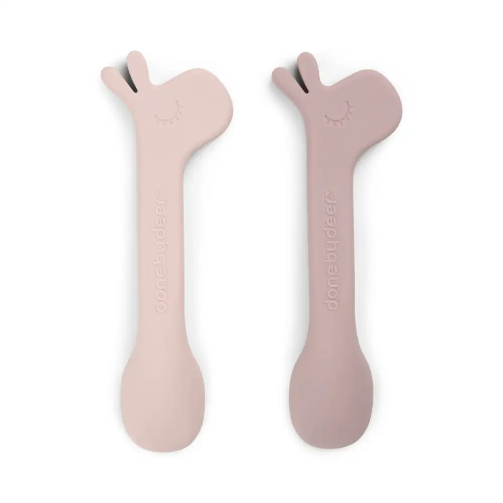 Cuillère silicone lot de 2 Lalee Rose  - Image 3