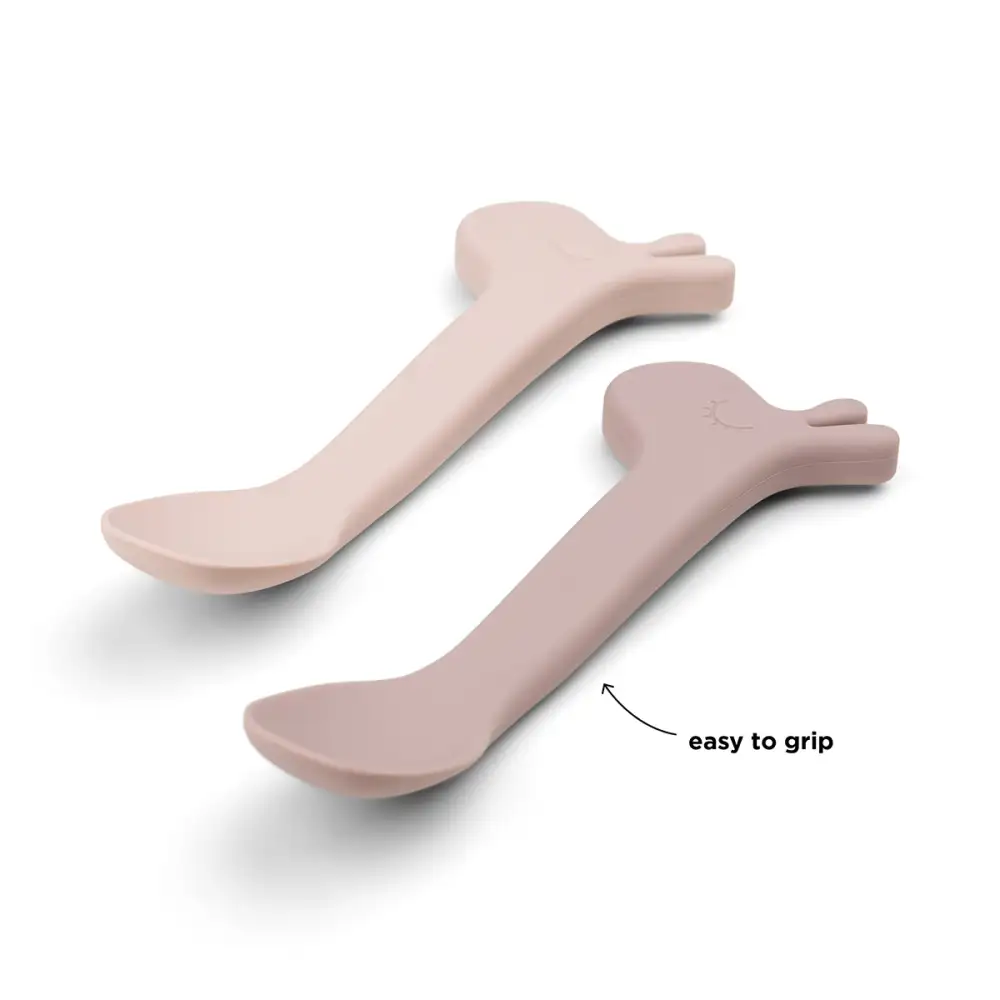 Cuillère silicone lot de 2 Lalee Rose  - Image 5