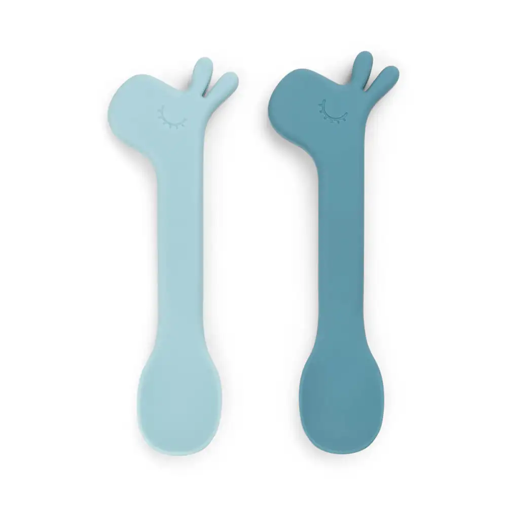 Cuillère silicone lot de 2 Lalee Bleu 