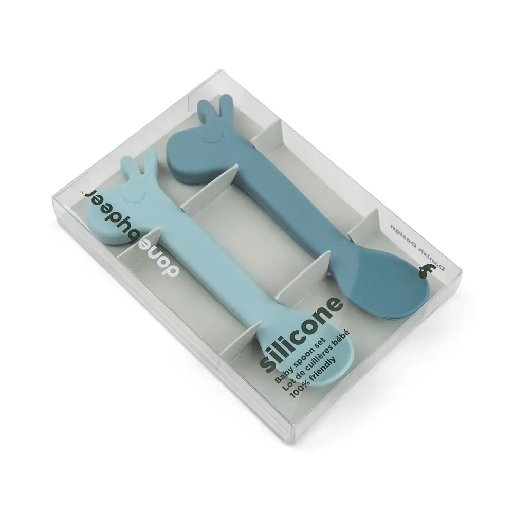 Cuillère silicone lot de 2 Lalee Bleu  - Image 4