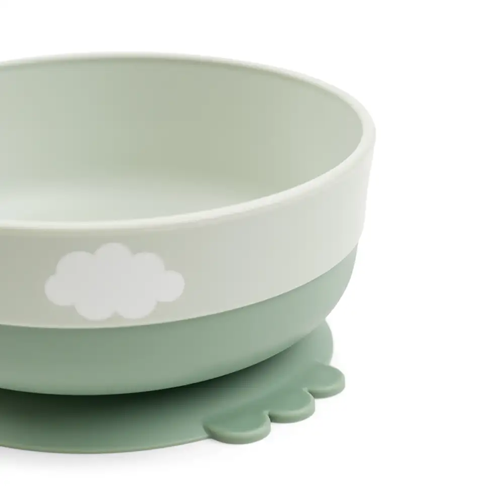 Foodie coffret premier repas ventouse Happy clouds Vert - Image 4