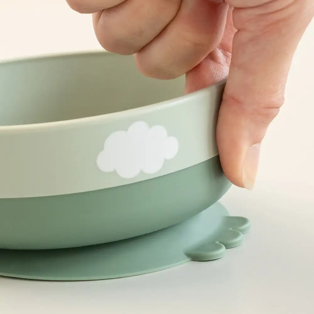 Foodie coffret premier repas ventouse Happy clouds Vert - Image 10