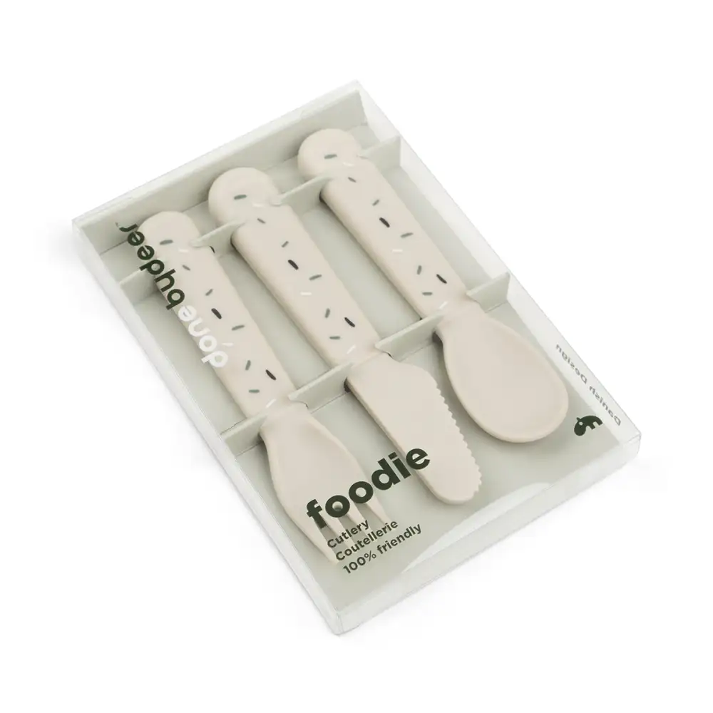 Foodie couverts set de 3 Confetti Sable  - Image 3
