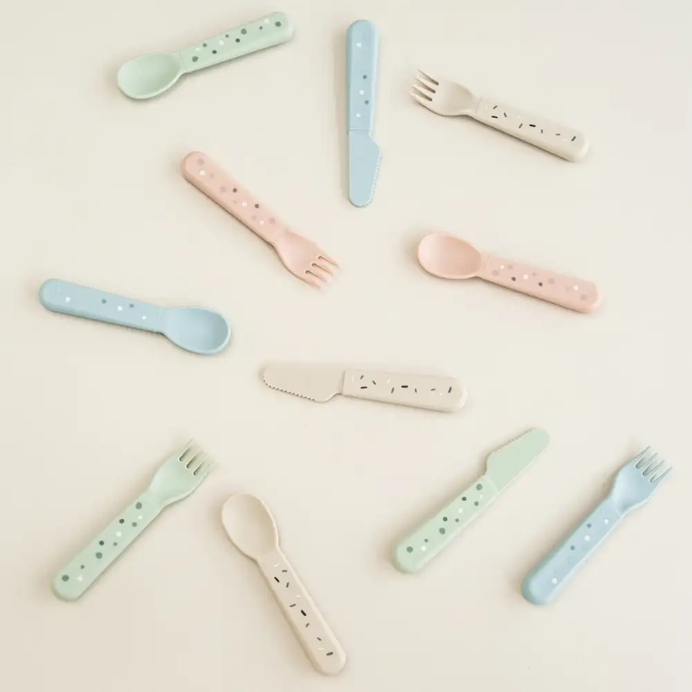 Foodie couverts set de 3 Confetti Sable  - Image 5