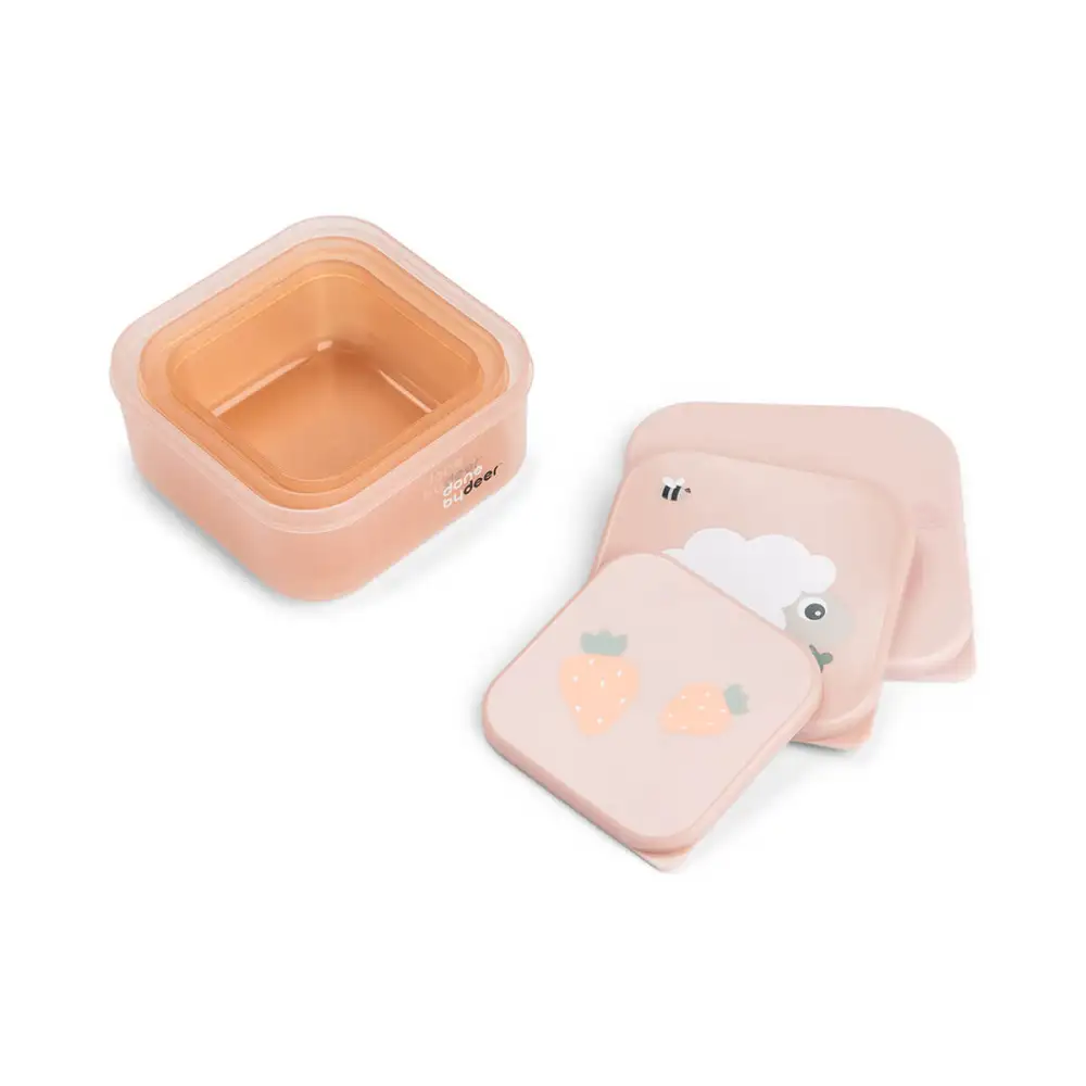 Boîte à goûter lot de 3 Tiny farm Rose  - Image 2