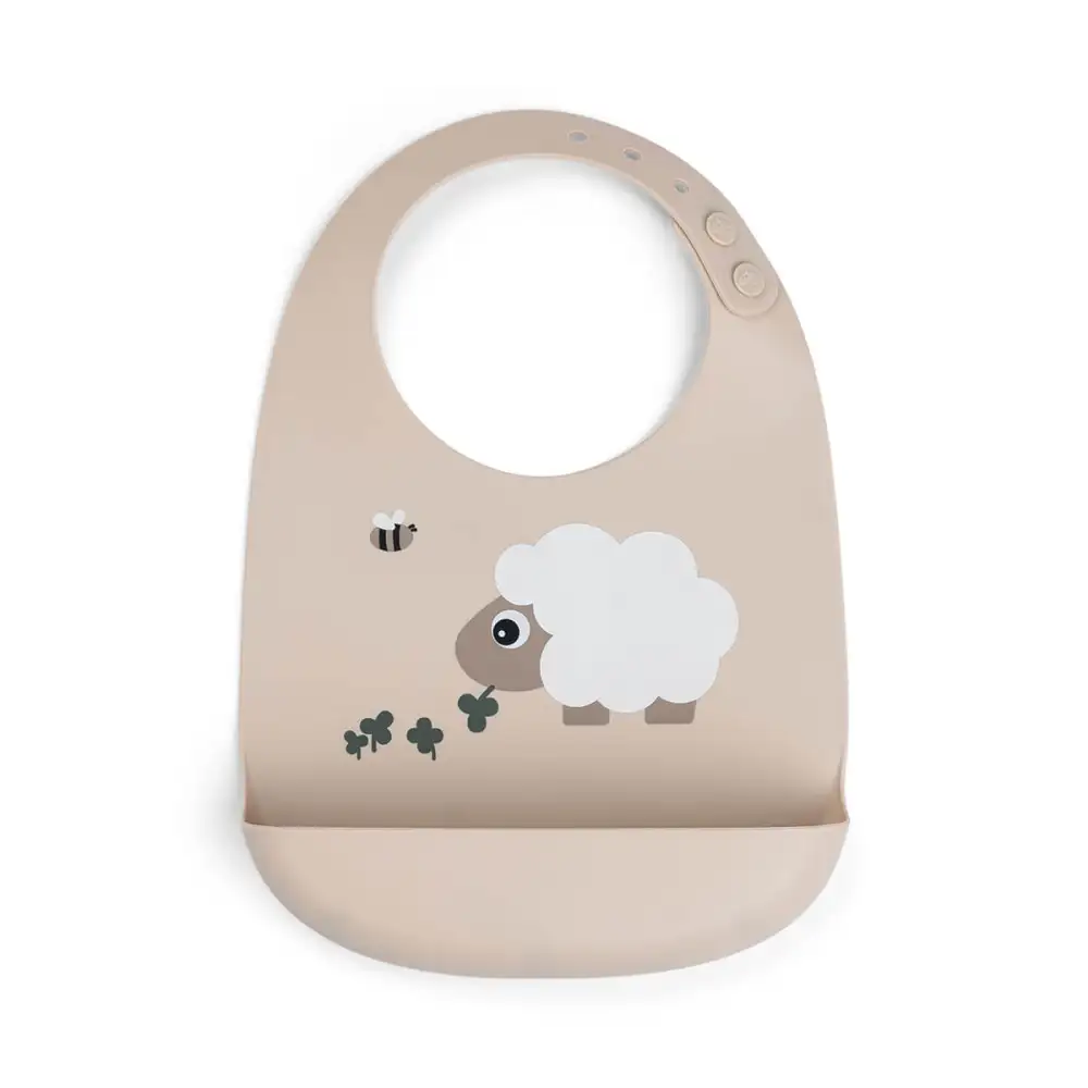 Bavoir silicone Sheepy Sable 