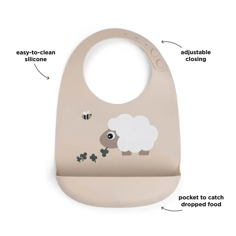 Bavoir silicone Sheepy Sable  - Image 3