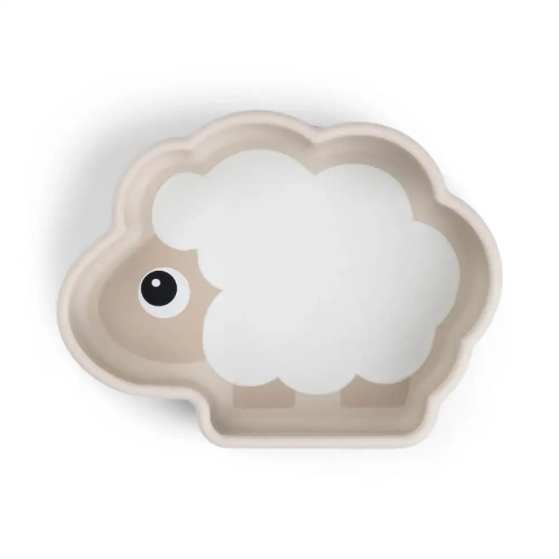 Bol silicone avec ventouse Sheepy Sable 