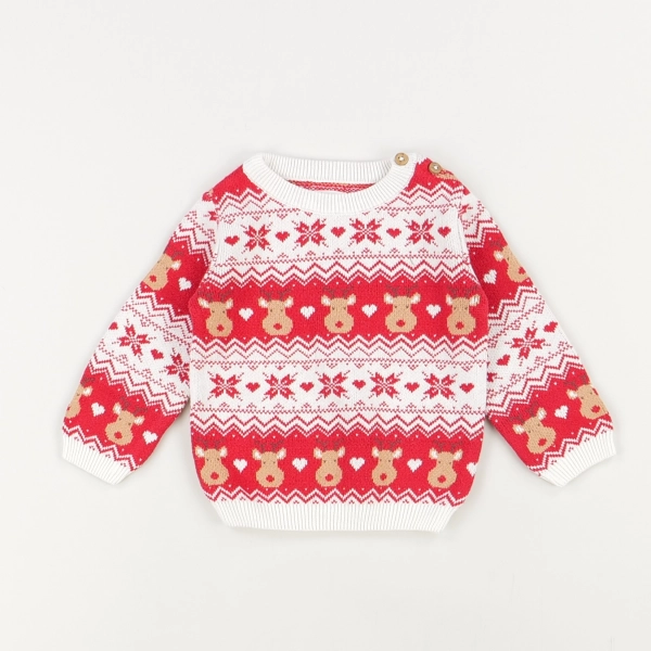 Pull rouge - Baby - Garçon 6 mois - Seconde Main