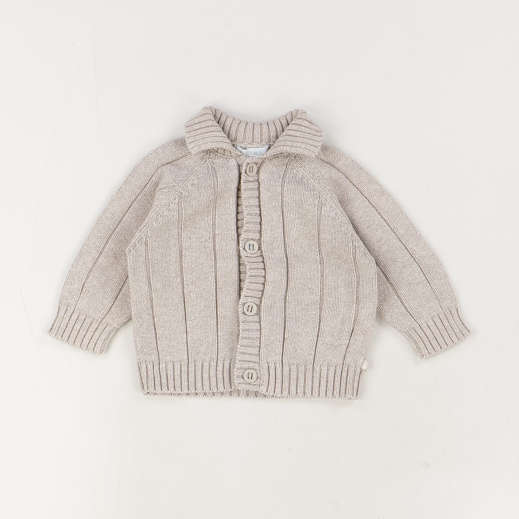 Gilet beige - Obaibi - Mixte 6 mois - Seconde Main