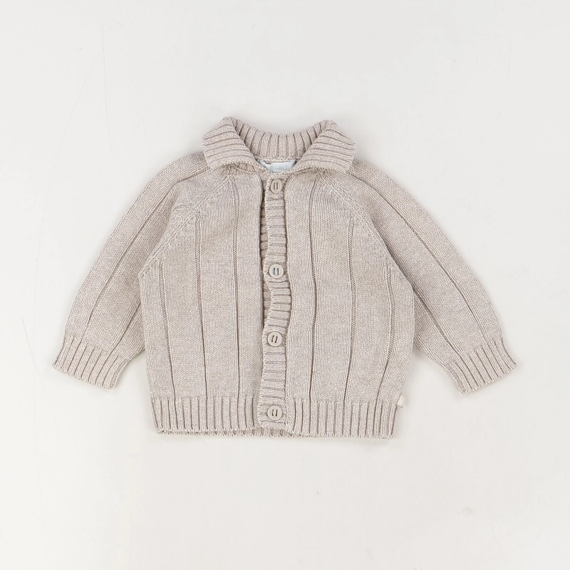 Gilet beige - Obaibi - Mixte 6 mois - Seconde Main