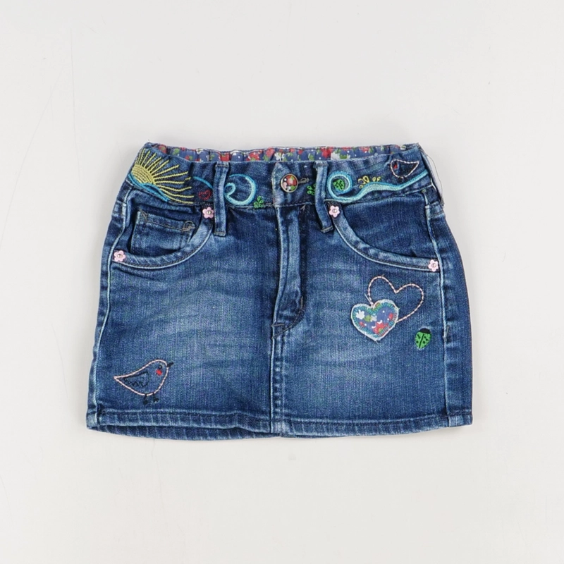 Jupe bleu - Skirt - Fille 3 ans - Seconde Main