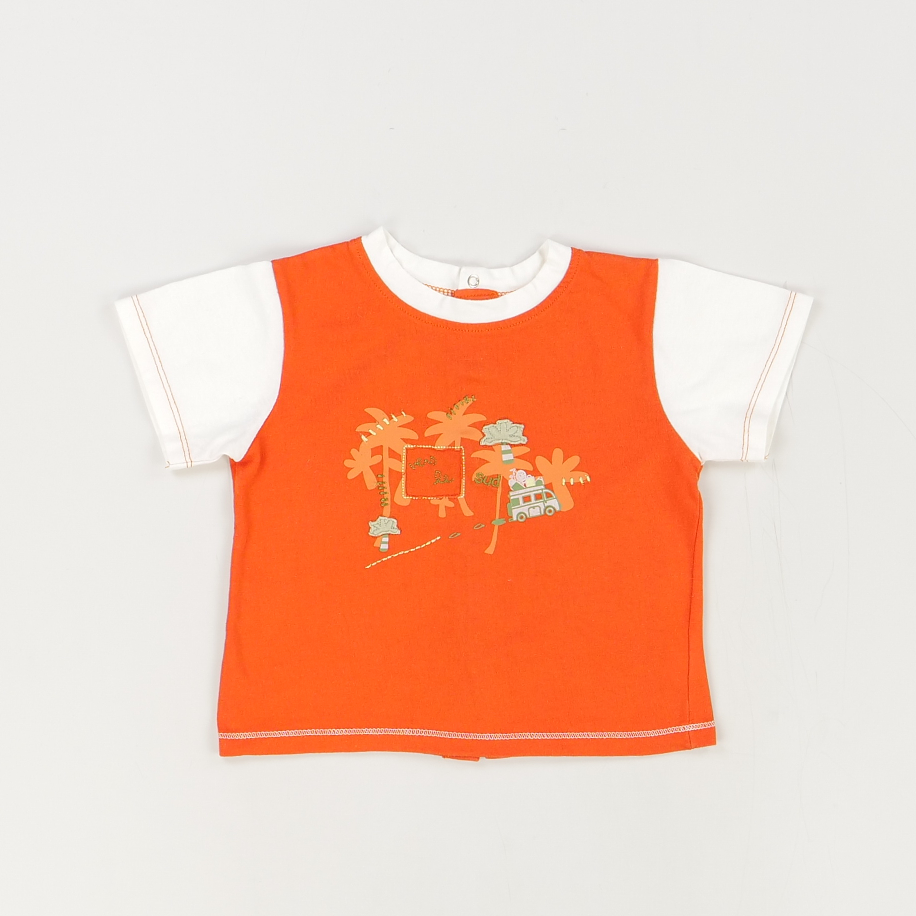 T-shirt orange - Les bébés sont comme ça - Garçon 18 mois - Seconde Main