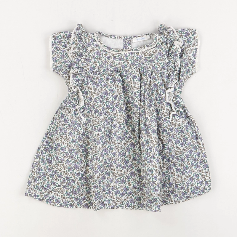 Robe multicolore - Bout'chou - Fille 6 mois - Seconde Main