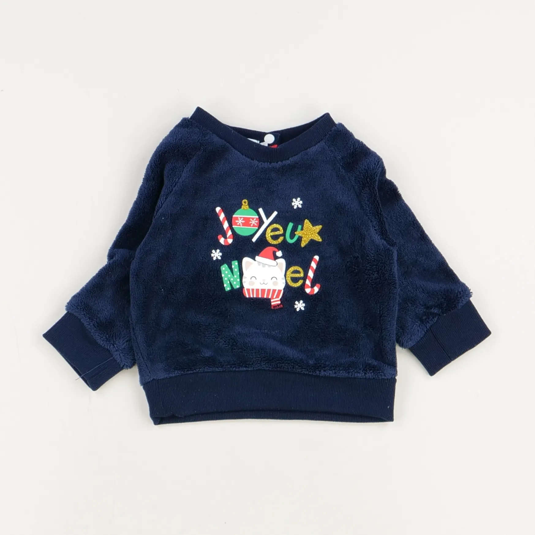 Pull bleu - Mots d'enfants - Garçon 6 mois - Seconde Main