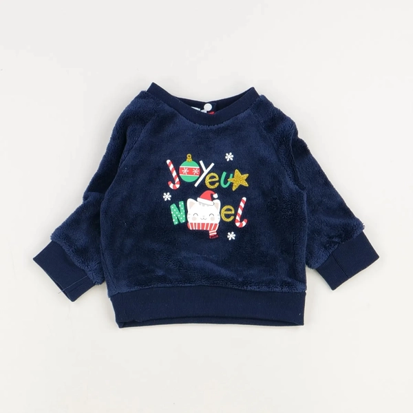 Pull bleu - Mots d'enfants - Garçon 6 mois - Seconde Main