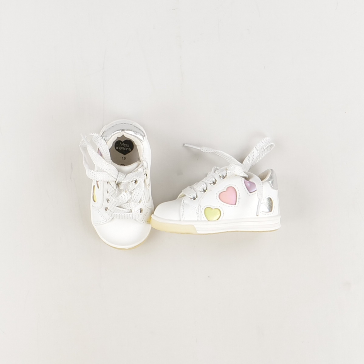Chaussure de ville blanc - Mots d'enfants - Fille 9 mois - Seconde Main
