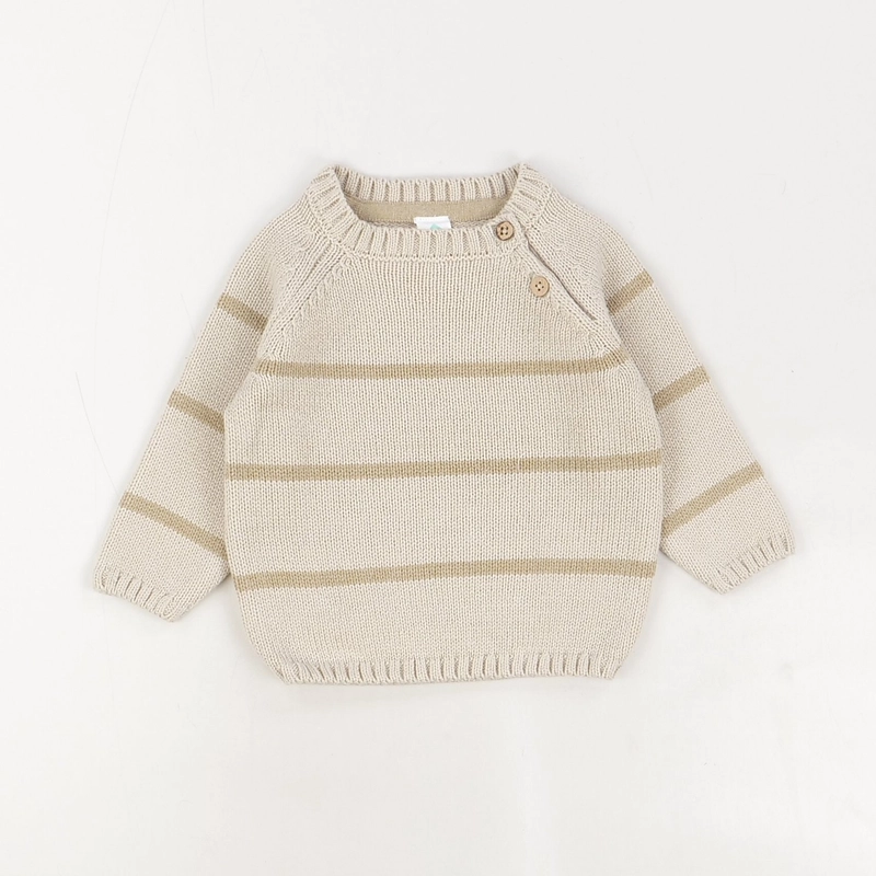 Pull beige - Tex - Mixte 9 mois - Seconde Main