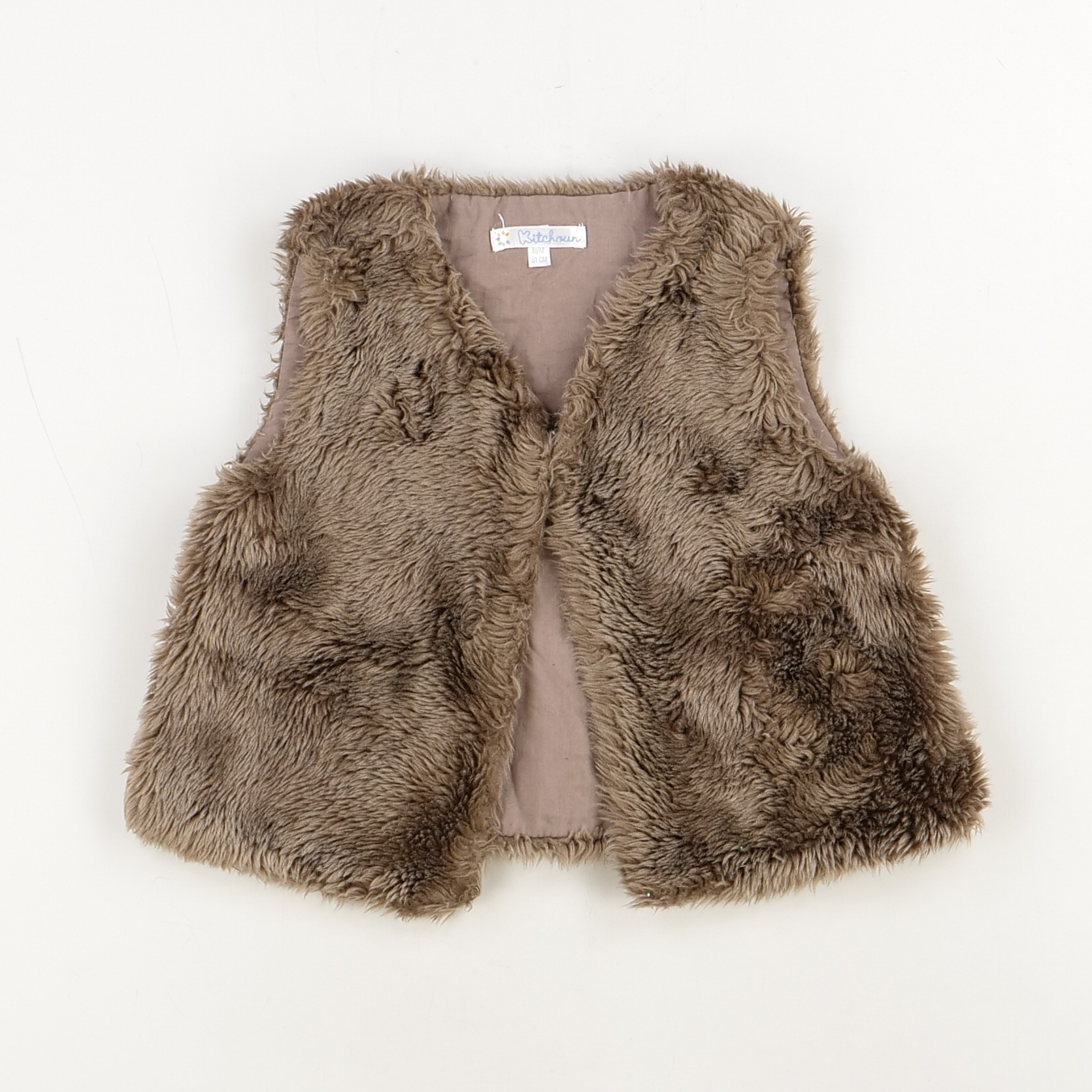 Gilet marron - Kitchoun - Fille 18 mois - Seconde Main