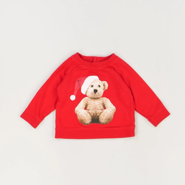 Pull rouge - Sans marque - Mixte 12 mois - Seconde Main