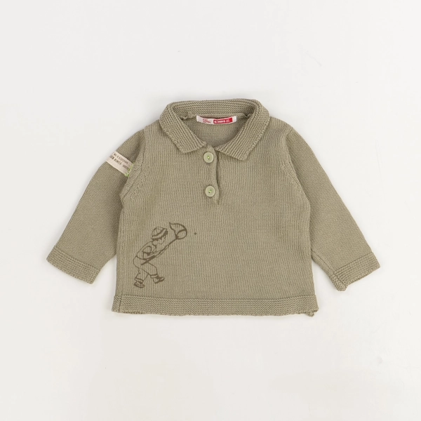 Pull kaki - Du pareil au même - Garçon 6 mois - Seconde Main