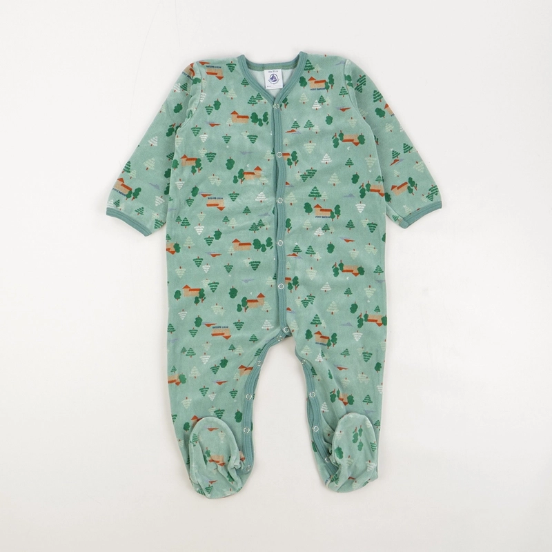 Pyjama vert - Petit Bateau - Garçon 18 mois - Seconde Main