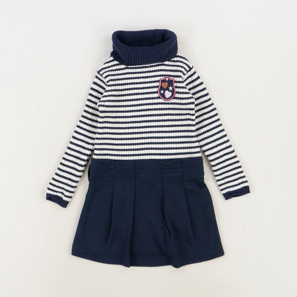 Robe bleu - Lisa rose - Fille 2 ans - Seconde Main