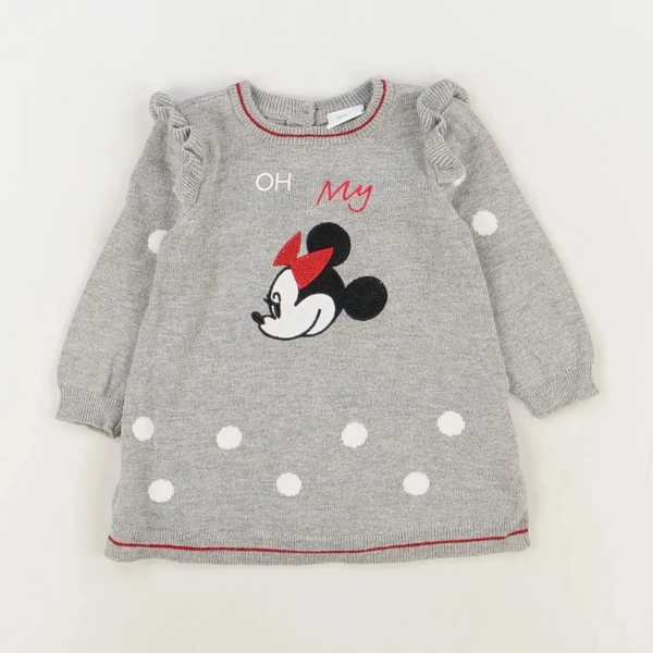 Robe gris - Disney baby - Fille 6 mois - Seconde Main