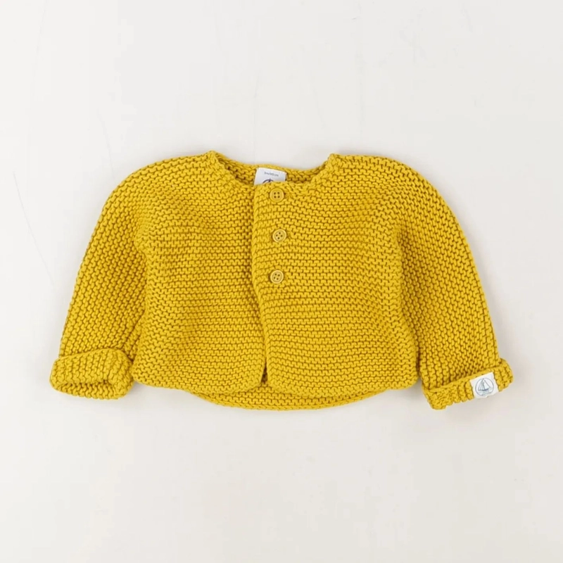 Gilet jaune - Petit Bateau - Fille 3 mois - Seconde Main