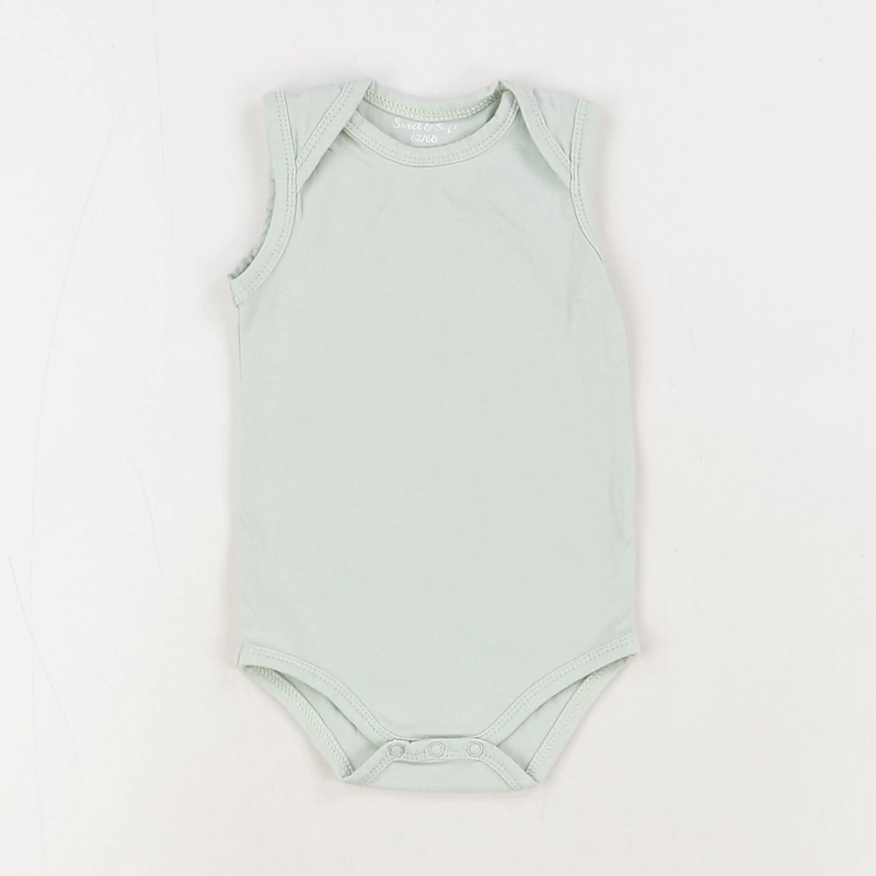 Body vert - Sweet & Soft - Mixte 3 mois - Seconde Main
