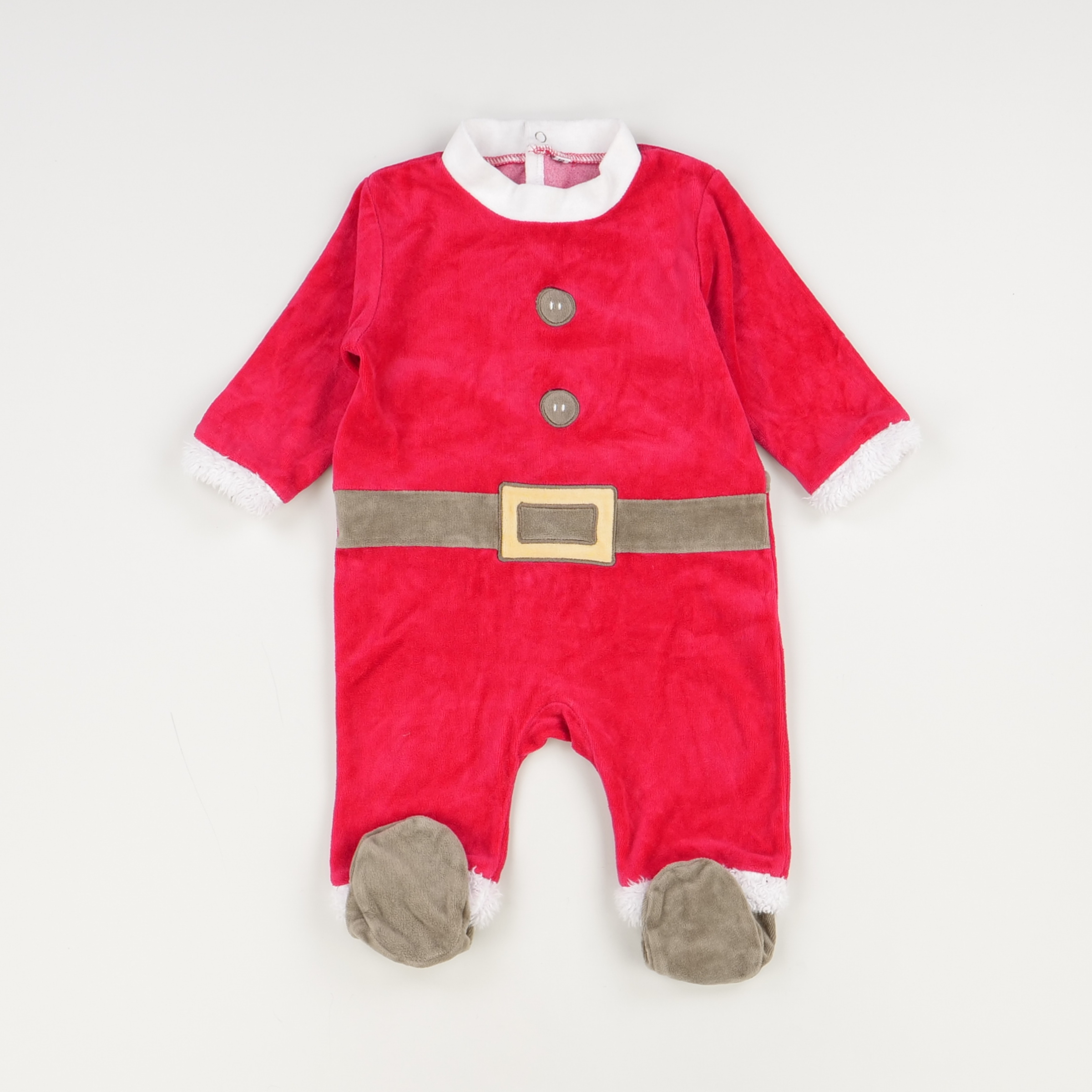 Pyjama rouge - Sans marque - Mixte 12 mois - Seconde Main