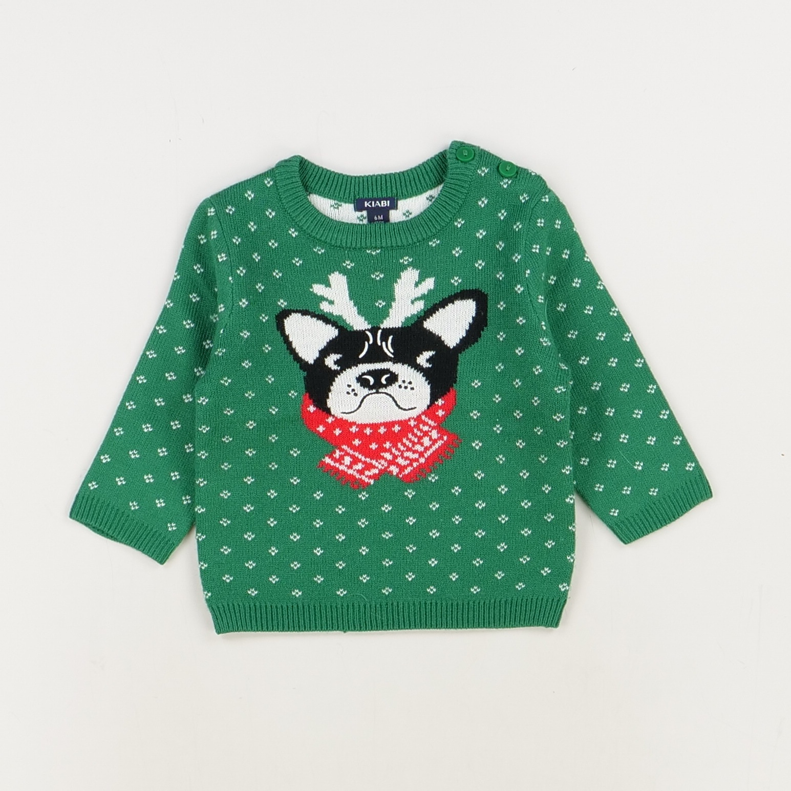 Pull vert - Kiabi - Garçon 6 mois - Seconde Main