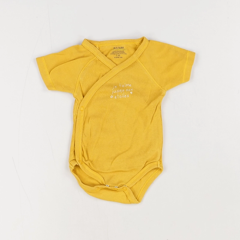 Body jaune - Kiabi - Garçon 1 mois - Seconde Main